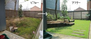 【庭リフォーム施工事例】芝生をはる費用はどれくらいか
