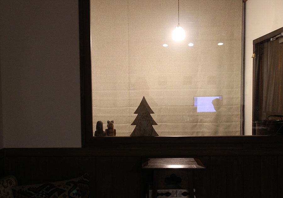 クリスマス　もみの木　オブジェ　飾り　LED